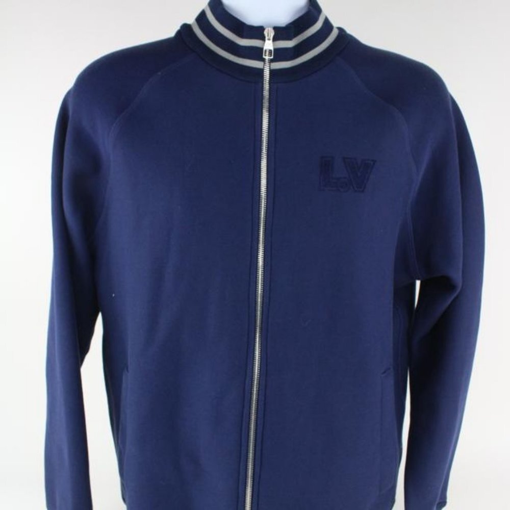 Louis Vuitton Men's Large Limited Aloha Fil Coupe Track Baseball Jacket  928lv72